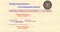 Desktop Screenshot of blackpowderjournal.com